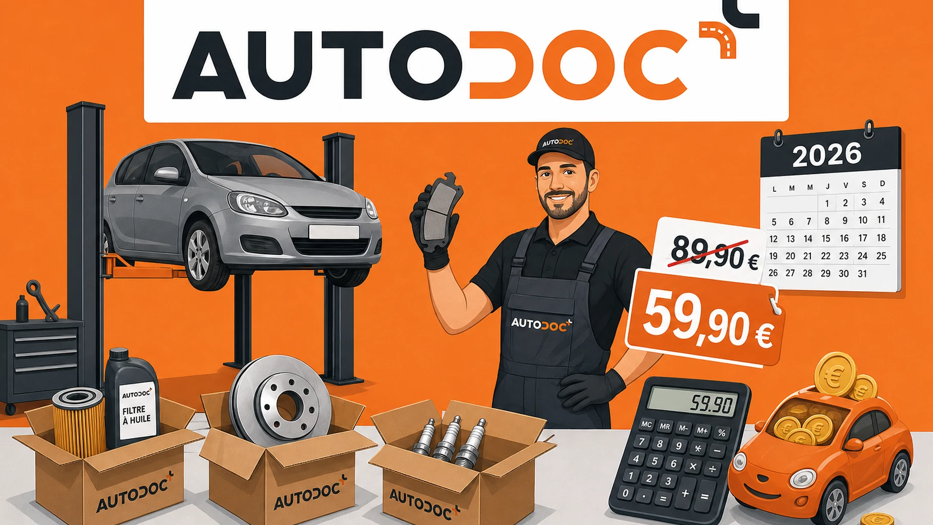 Code promo Autodoc : combien économisez-vous vraiment sur l'entretien de votre voiture en 2026 ?