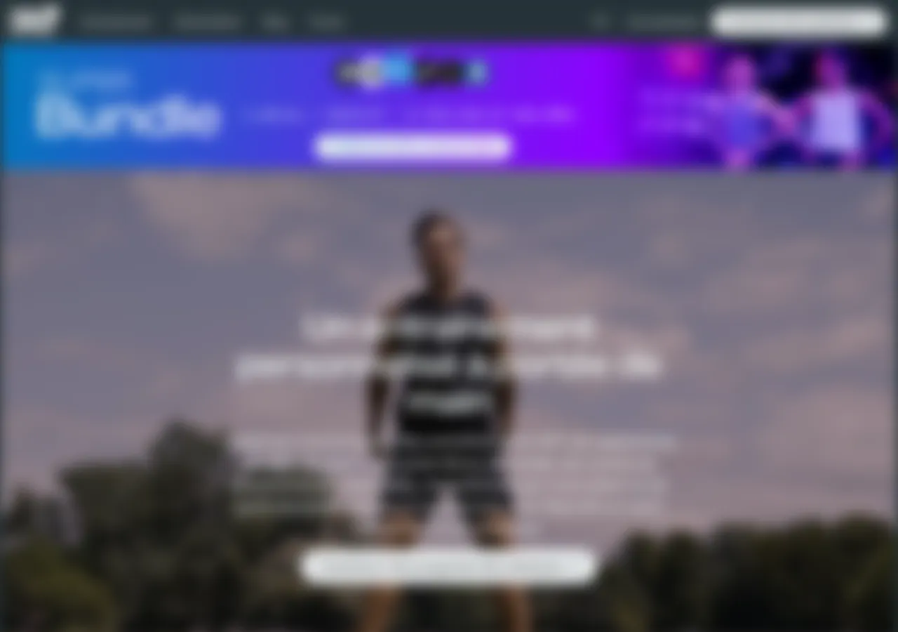 Page d'accueil Freeletics
