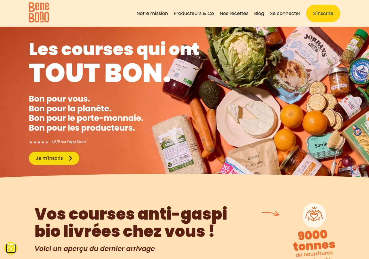 Page parrainage Bene Bono