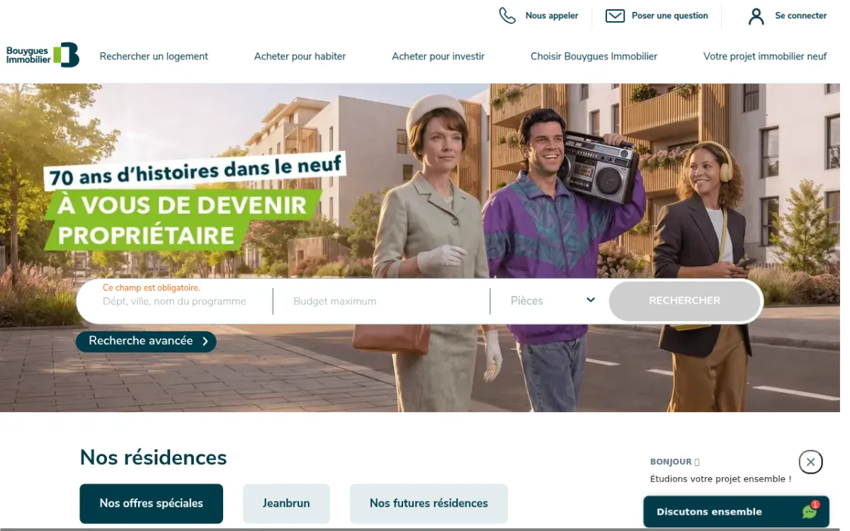 Page parrainage Bouygues Immobilier