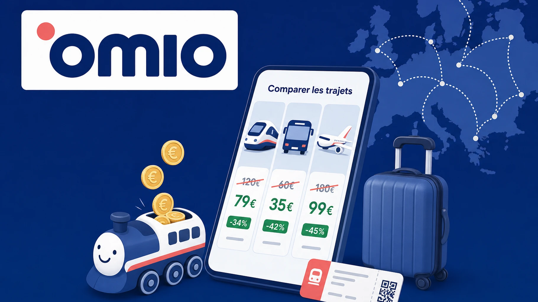Trains, bus, avions : combien économise-t-on réellement avec le parrainage Omio en 2026 ?