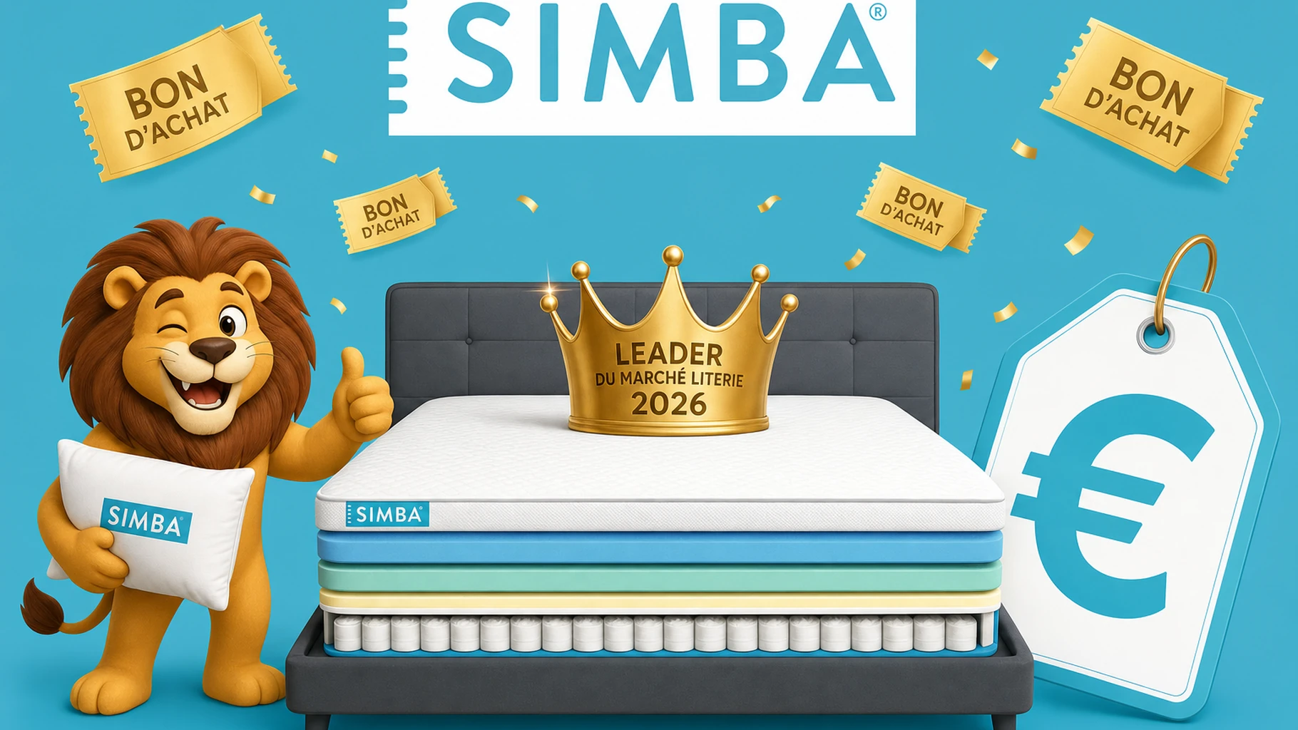 1 300 € de bons d'achat : le parrainage Simba est-il le plus rentable du marché matelas en 2026 ?