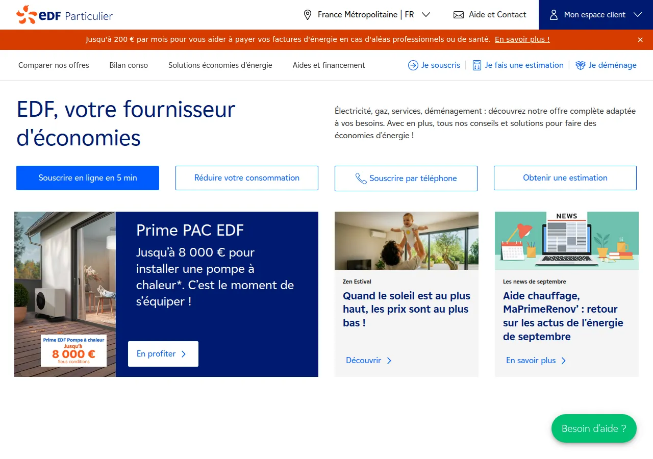 Page parrainage EDF
