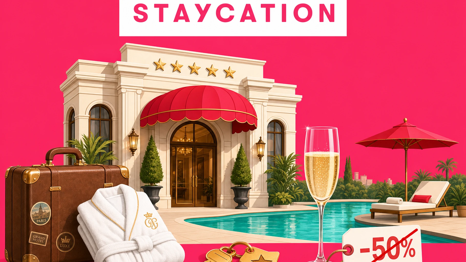 Staycation : s'offrir un hôtel 4 ou 5 étoiles à prix réduit grâce au parrainage en 2026