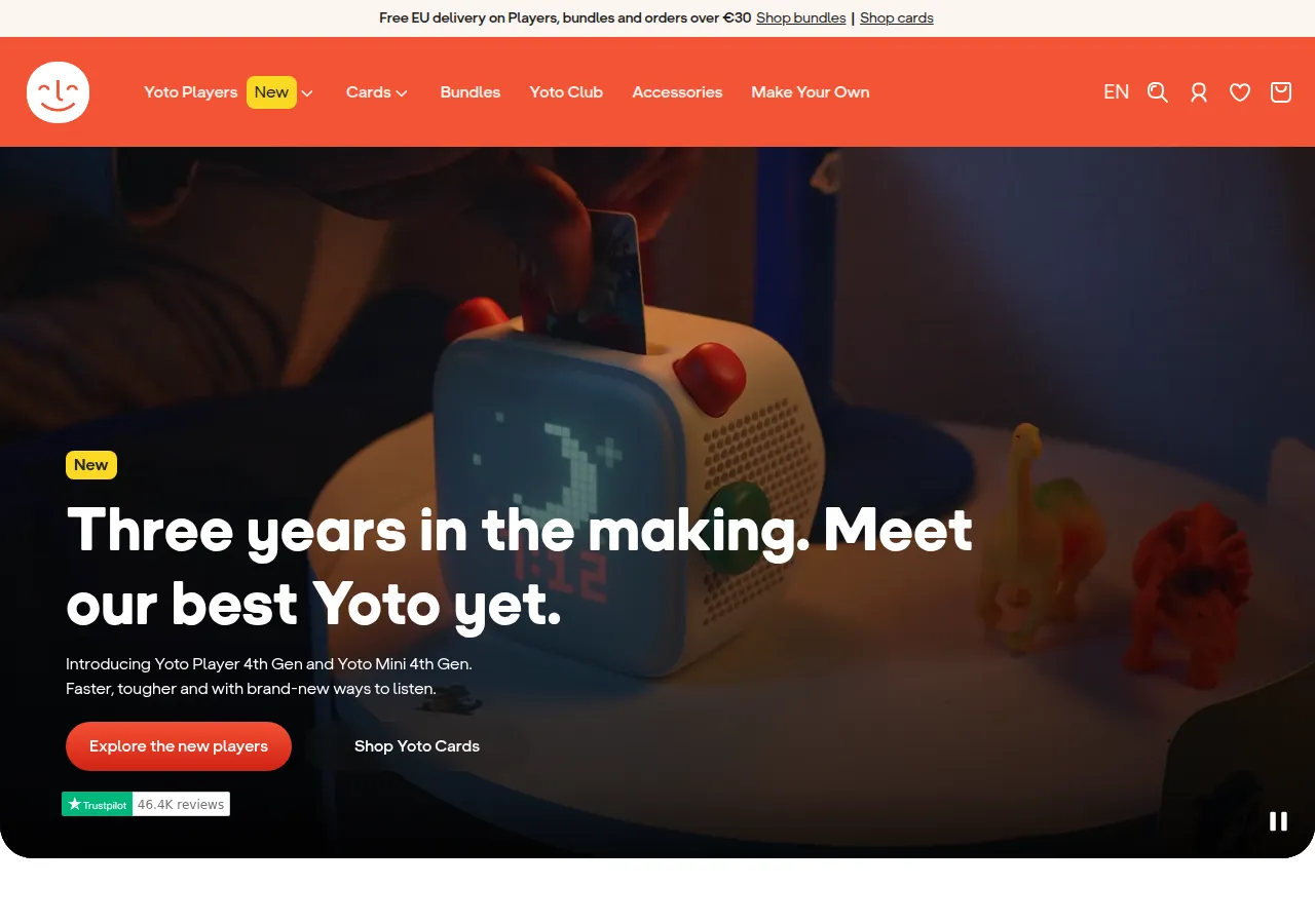 Page officielle Yoto