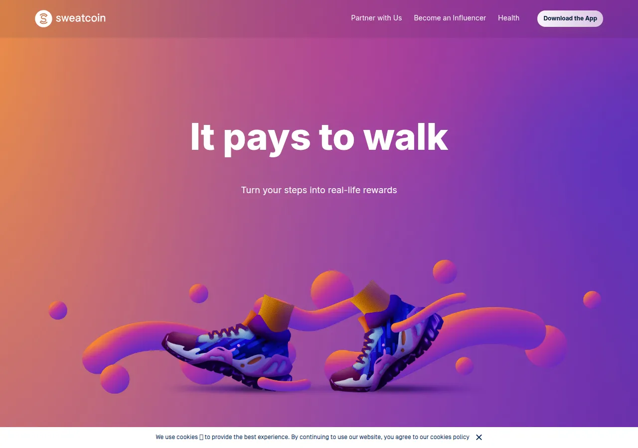 Page officielle Sweatcoin
