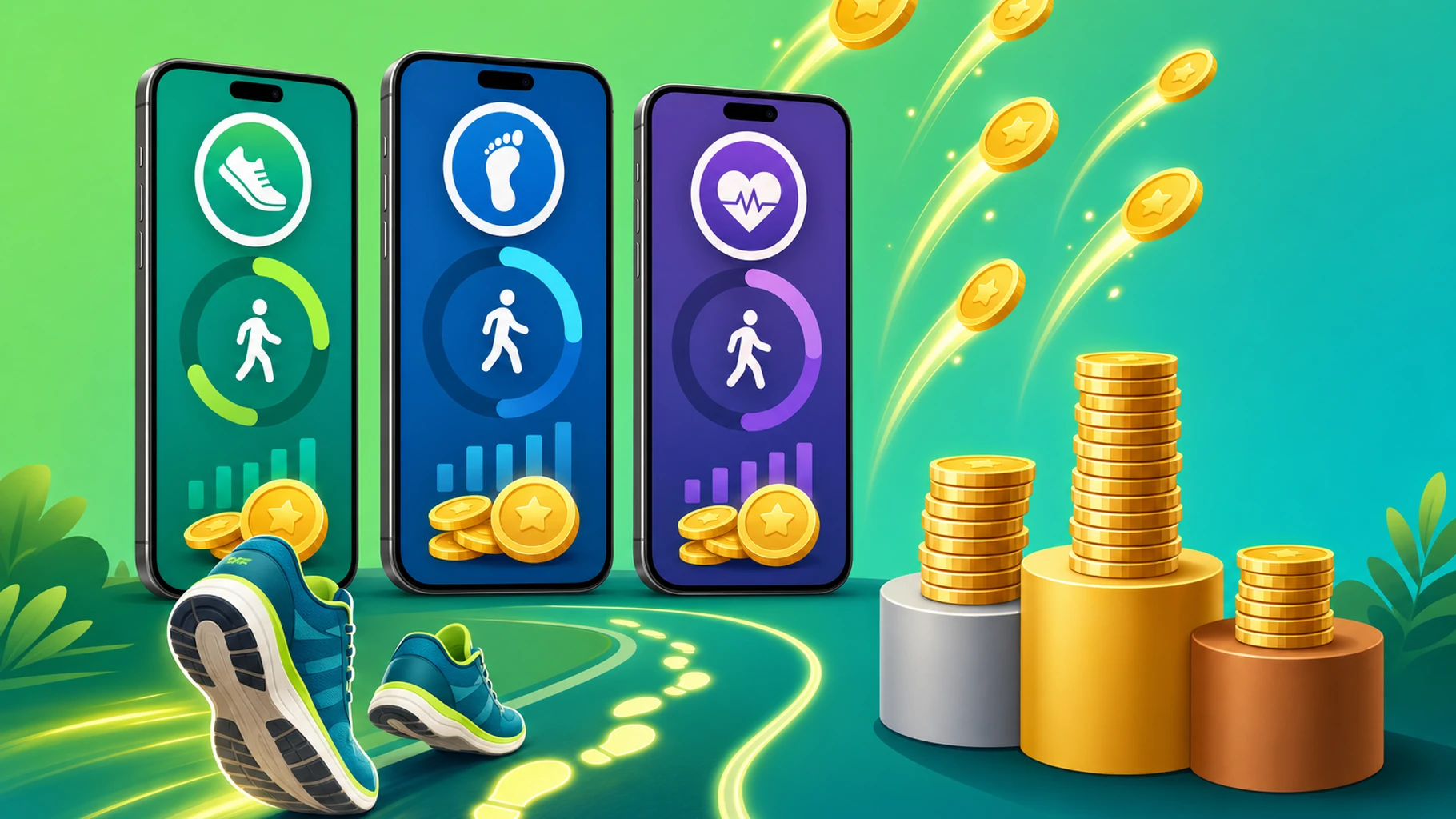 WeWard, Sweatcoin ou Winwalk : combien rapportent vraiment ces applis de marche en 2026 ?